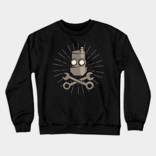 Pirate Robot Crossbones Crewneck Sweatshirt